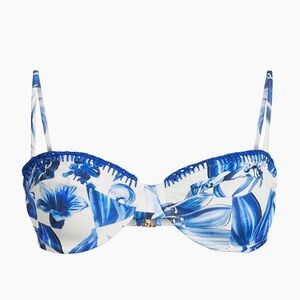 NWT FARM Rio Garden Tiles Underwire Bikini Top